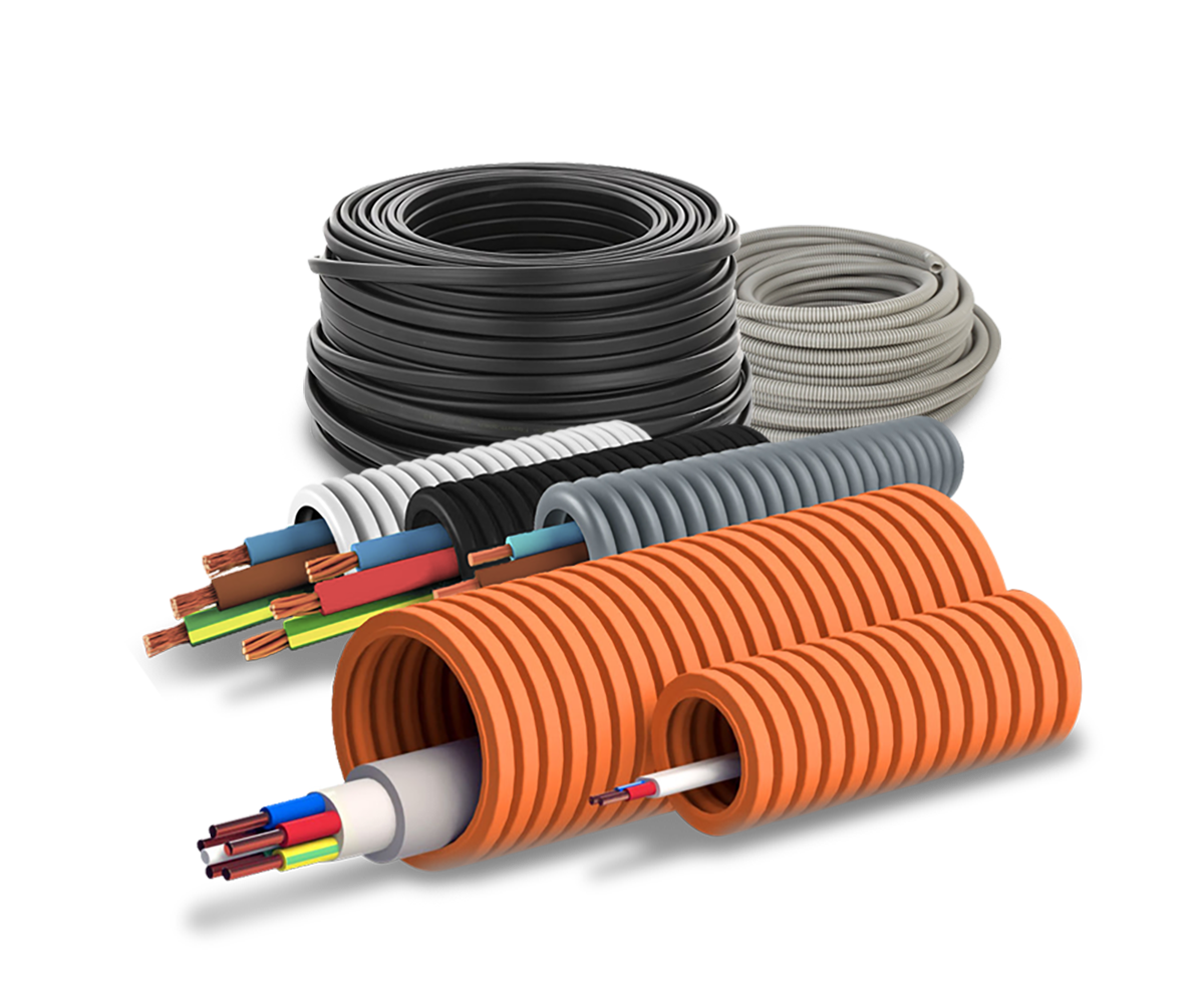 Простая электрика в гофре